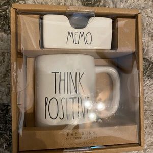 Rae Dunn Note and mug set